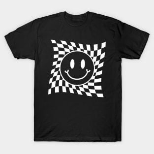 White Preppy Smiley Face T-Shirt